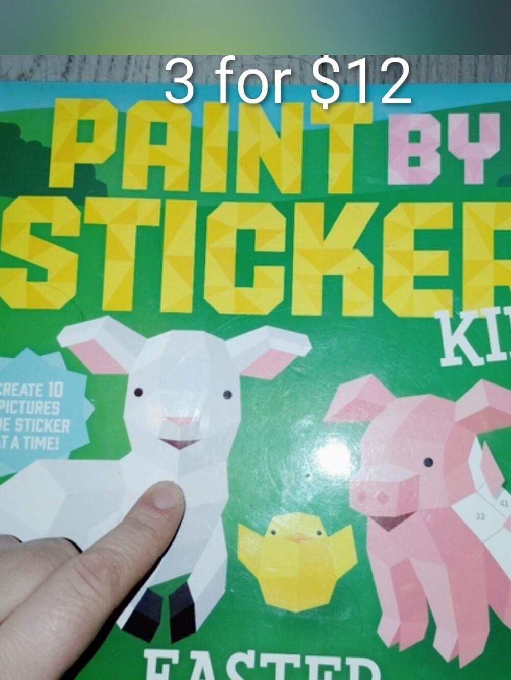 Paint by Sticker Kids Easter Activity Book Unused
